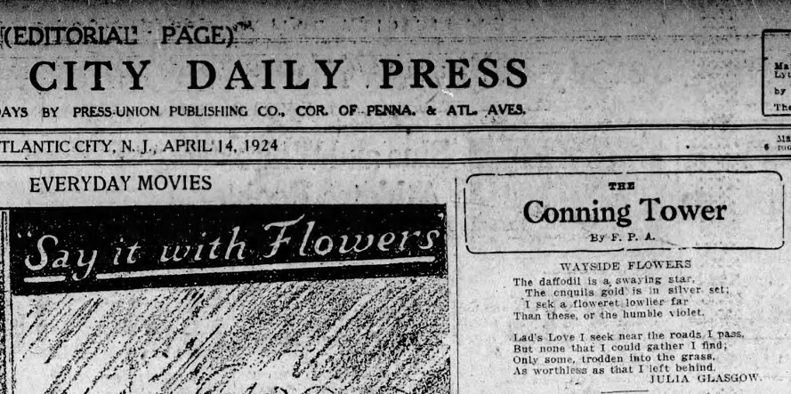 April 14, 1924: A reader responds